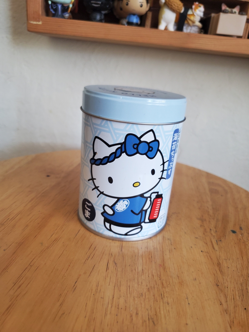 Sanrio Hello Kitty Light Blue Decorative Tin Canister